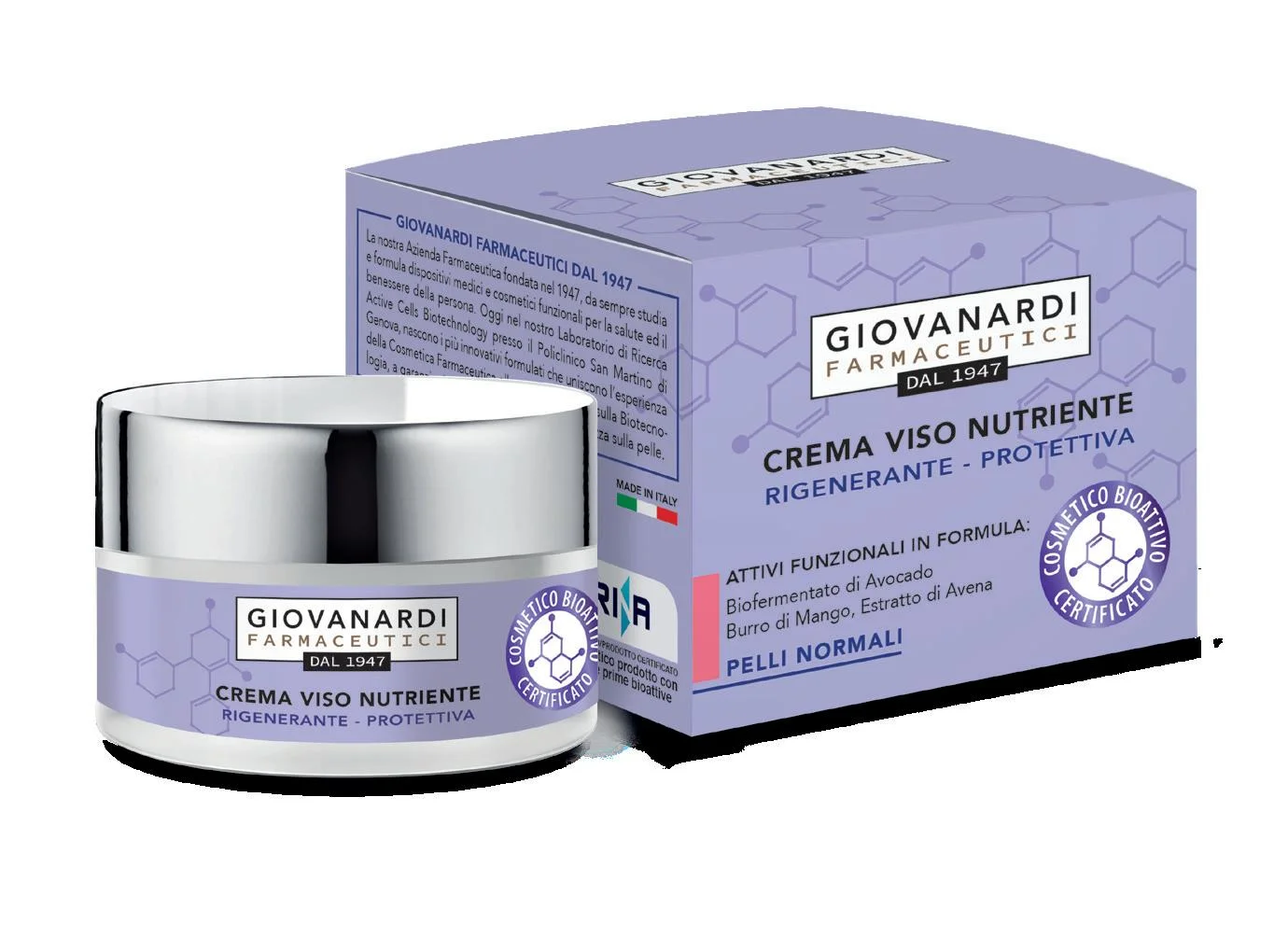 Giovanardi-Crema-viso-nutriente-50-ml.webp Живильний крем для обличчя Giovanardi Crema viso nutriente 50 ml - Зображення 1