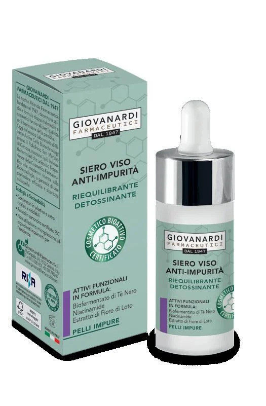 Giovanardi-Siero-viso-anti-impurita-30-ml.jpg Сироватка для жирної шкіри обличчя Giovanardi Siero viso anti-impurita 30 ml - Зображення 1